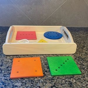 MontiKids | Shapes Lacing Set (24+ months)